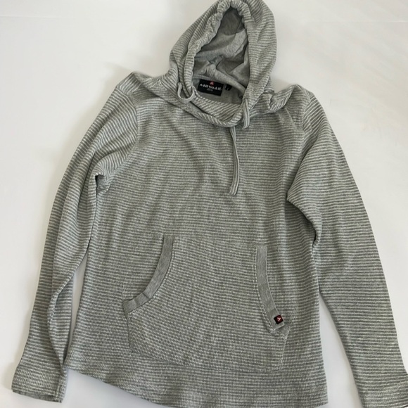 Airwalk Gray and white womens large, lightweight hoodie - Picture 1 of 6